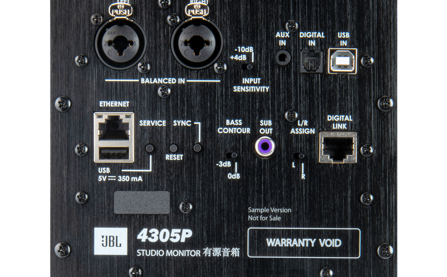 4305P Studio Monitor Extensive Digital and Analog Connectivity - Image